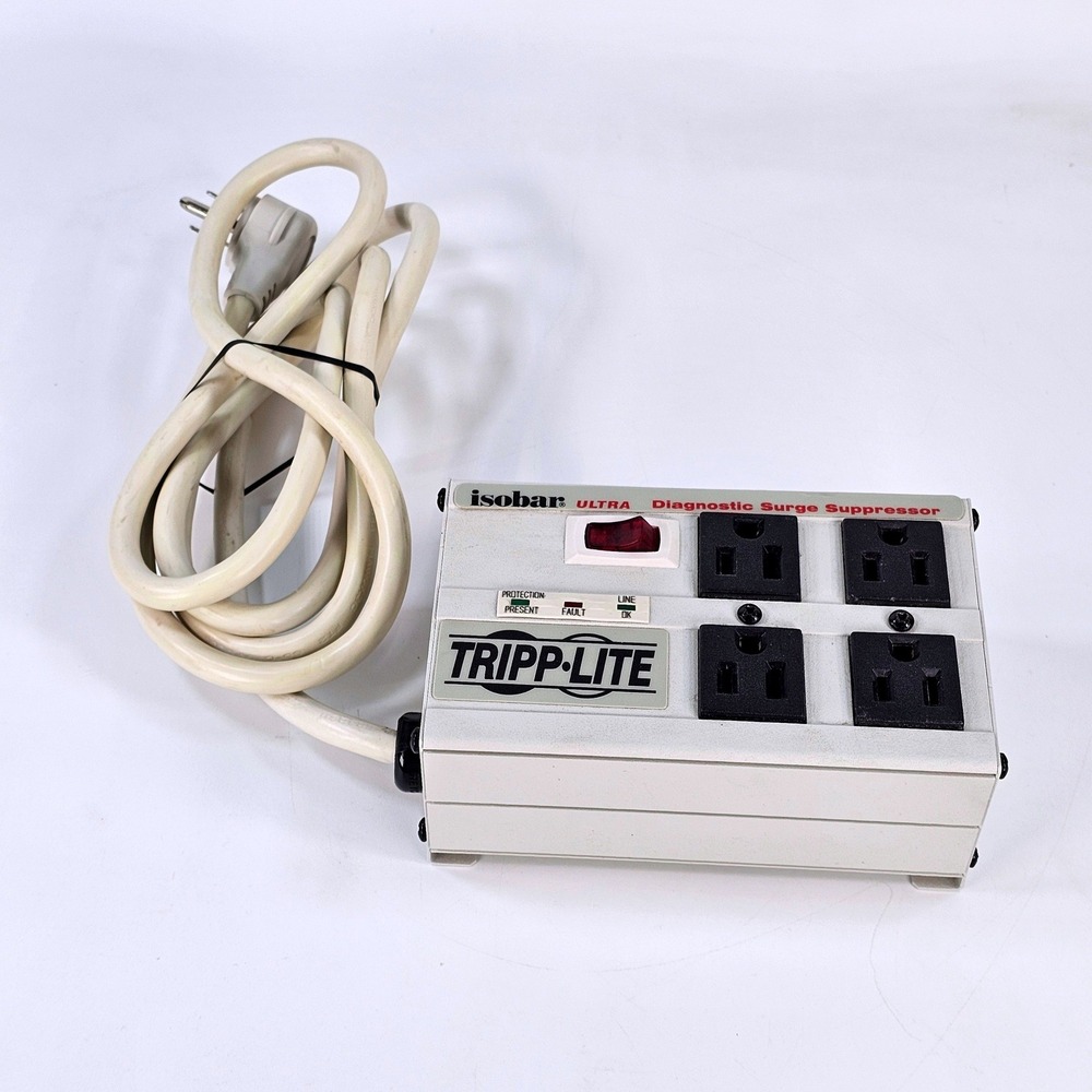 Tripp Lite Isobar 4 Ultra Diagnostic Surge Suppressor ISOBAR4 4-Outlet Metal